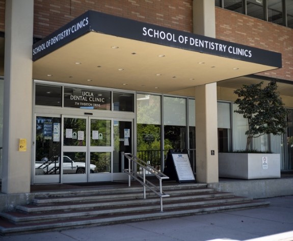 Exterior of U C L A School of Dentistry clinic building